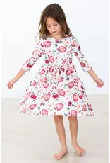 Mila & Rose Mila & Rose- Footballs & Flowers Pocket Twirl Dress