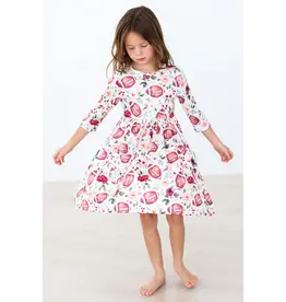 Mila & Rose Mila & Rose- Footballs & Flowers Pocket Twirl Dress