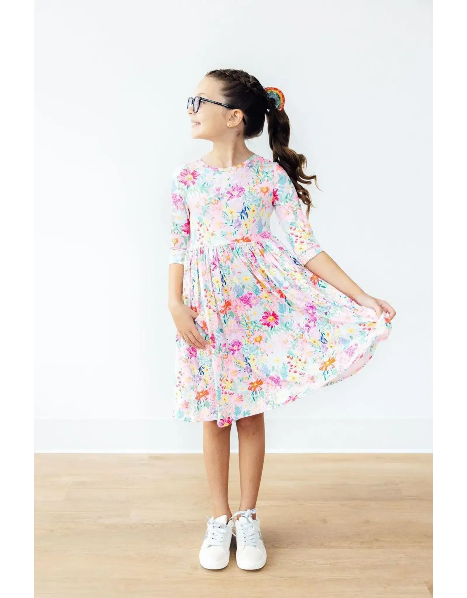 Mila & Rose Mila & Rose- Field of Flowers Pocket Twirl Dress