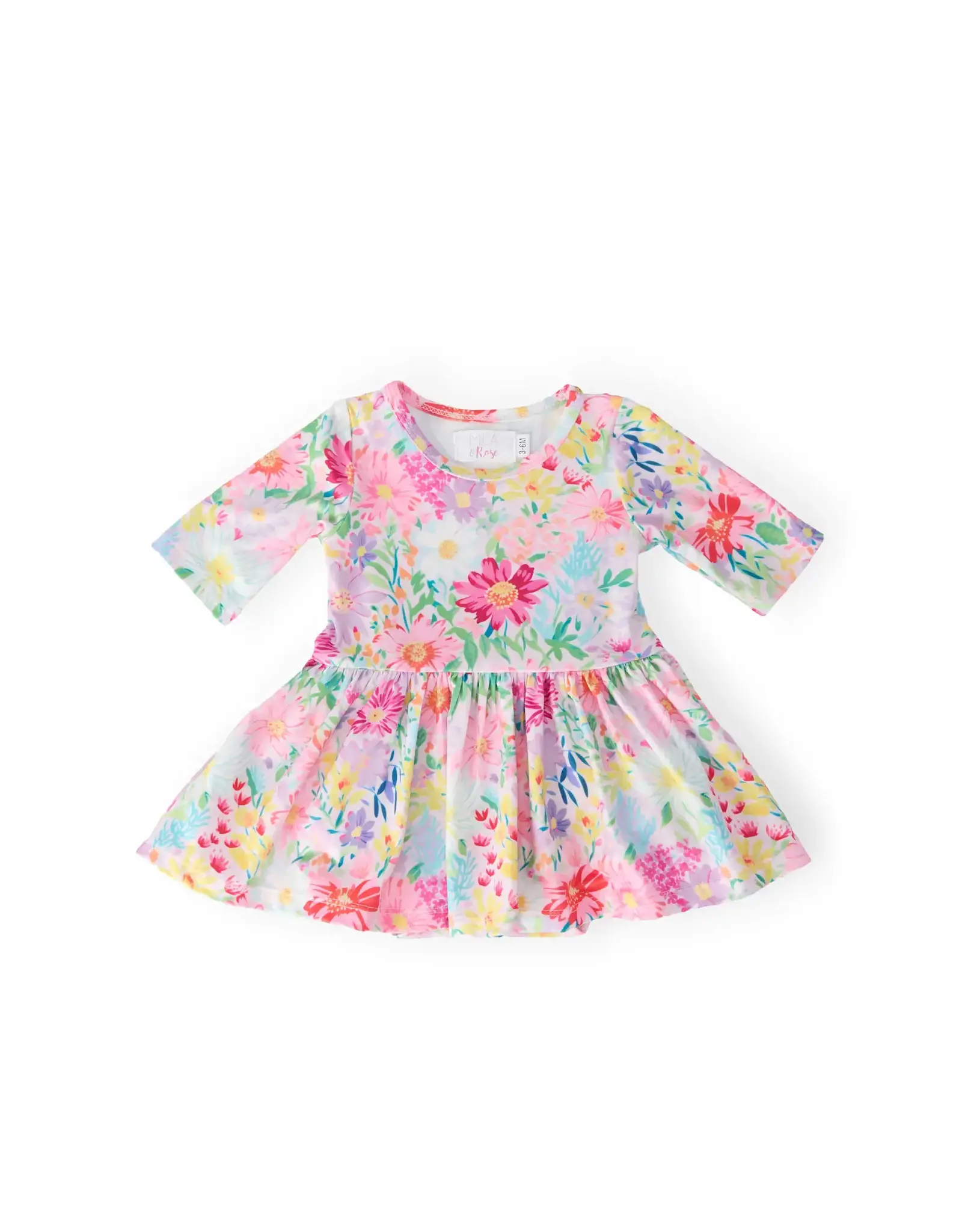 Mila & Rose Mila & Rose- Field of Flowers Twirl Bodysuit