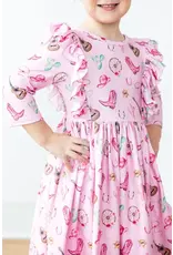Mila & Rose Mila & Rose- Boot Scootin Ruffle Twirl Dress