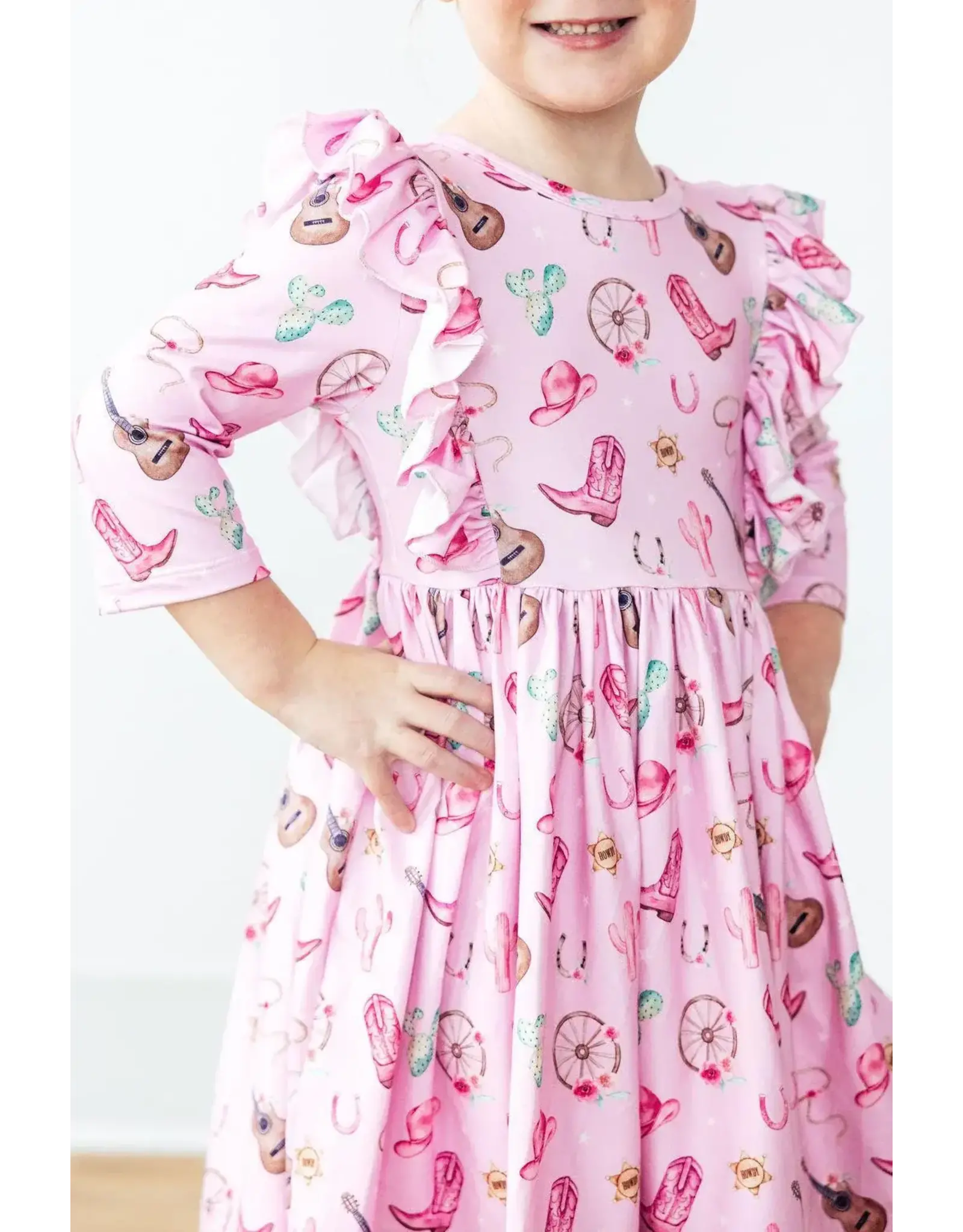 Mila & Rose Mila & Rose- Boot Scootin Ruffle Twirl Dress