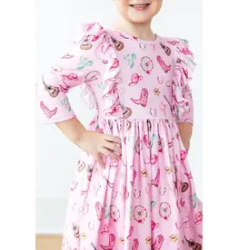 Mila & Rose Mila & Rose- Boot Scootin Ruffle Twirl Dress