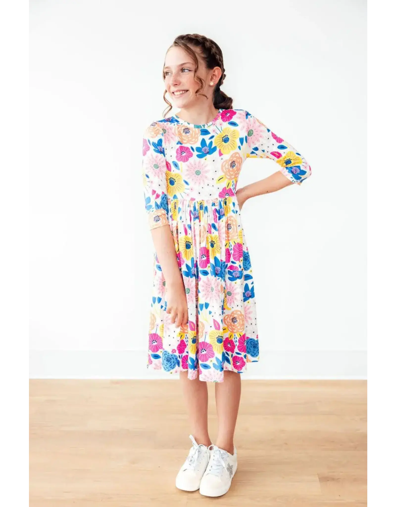 Mila & Rose Mila & Rose- Sunshine Floral PocketTwirl Dress