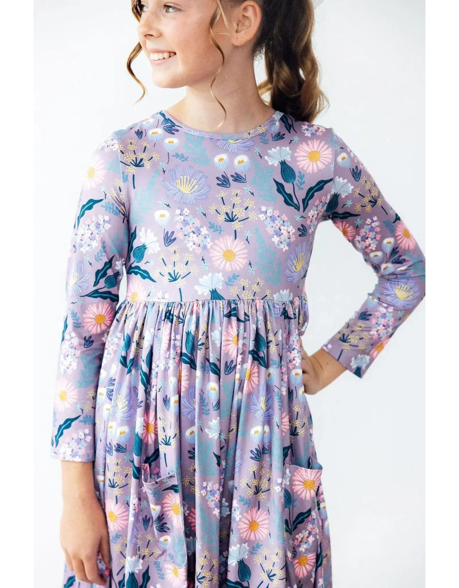 Mila & Rose Mila & Rose- Honeysuckle L/S PocketTwirl Dress