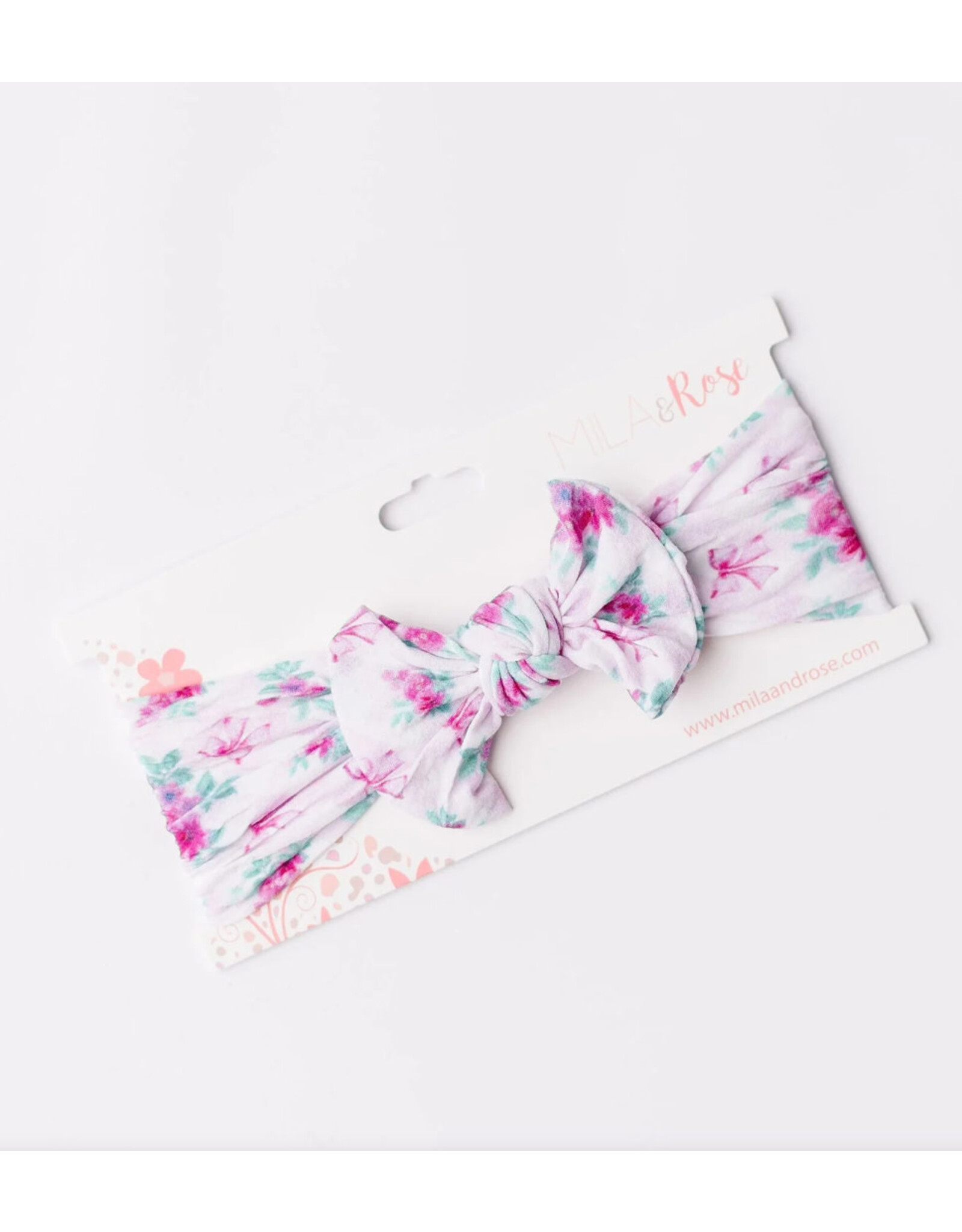 Mila & Rose Mila & Rose- Gingham Bows Nylon Bow Headwrap
