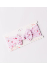Mila & Rose Mila & Rose- Sweet Strawberries Nylon Bow Headwrap