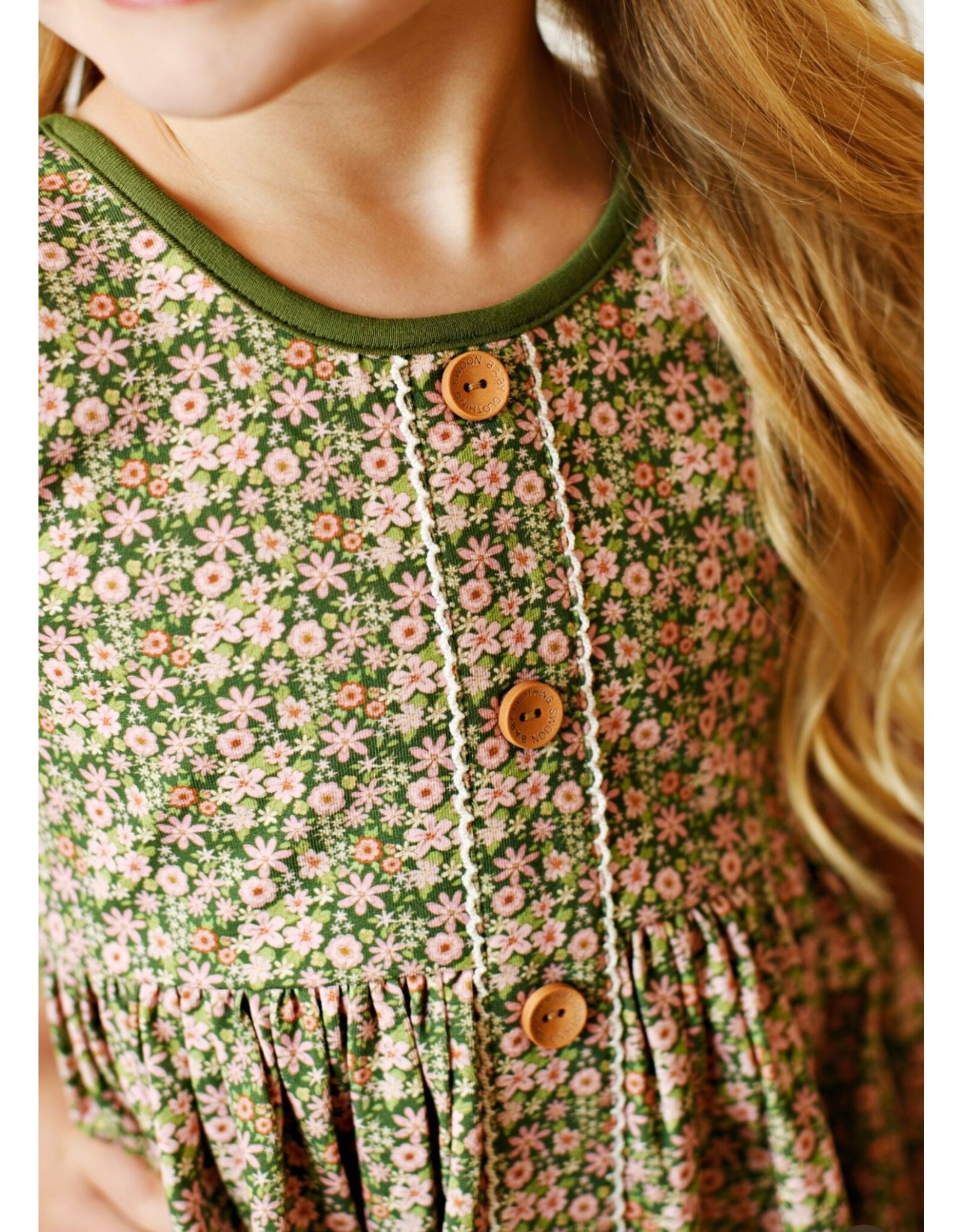 Swoon Baby Swoon Baby- Vintage Olive Dress