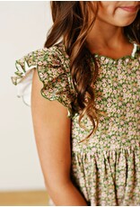 Swoon Baby Swoon Baby- Vintage Olive Flutter Dress