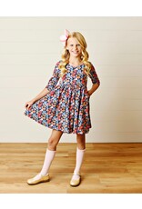 Swoon Baby Swoon Baby- Vintage Olive Twirl Dress