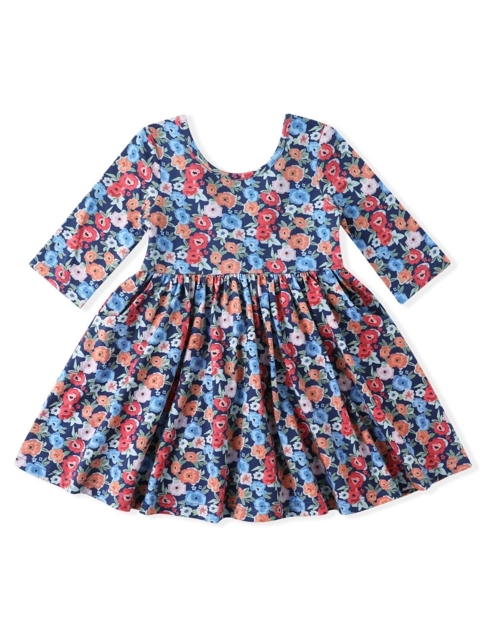 Swoon Baby Swoon Baby- Vintage Olive Twirl Dress