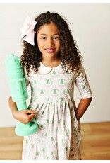 Swoon Baby Swoon Baby- Pink Christmas Proper Twirl Dress