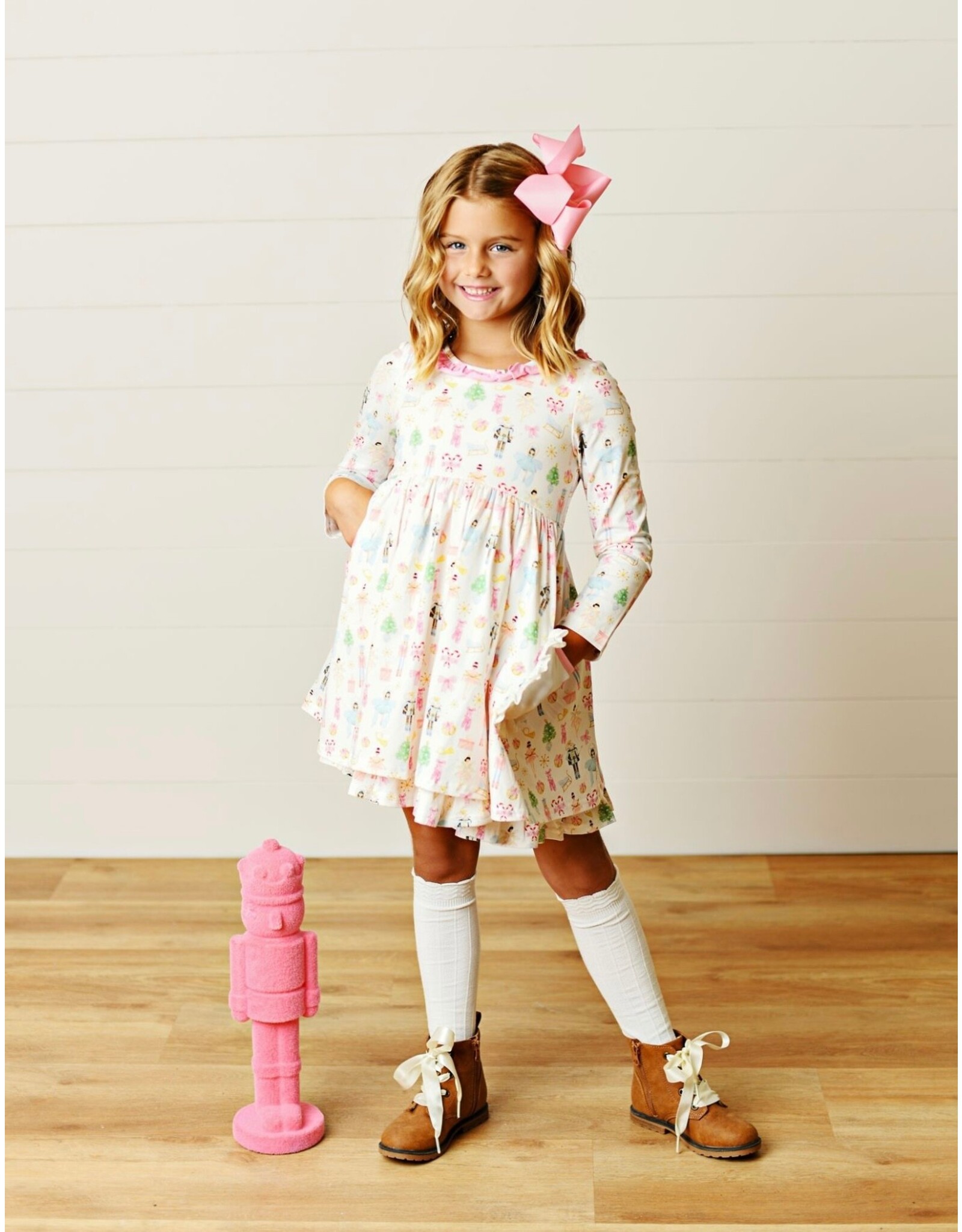 Swoon Baby Swoon Baby- Nutracker Ballet Embroidery Pocket Dress