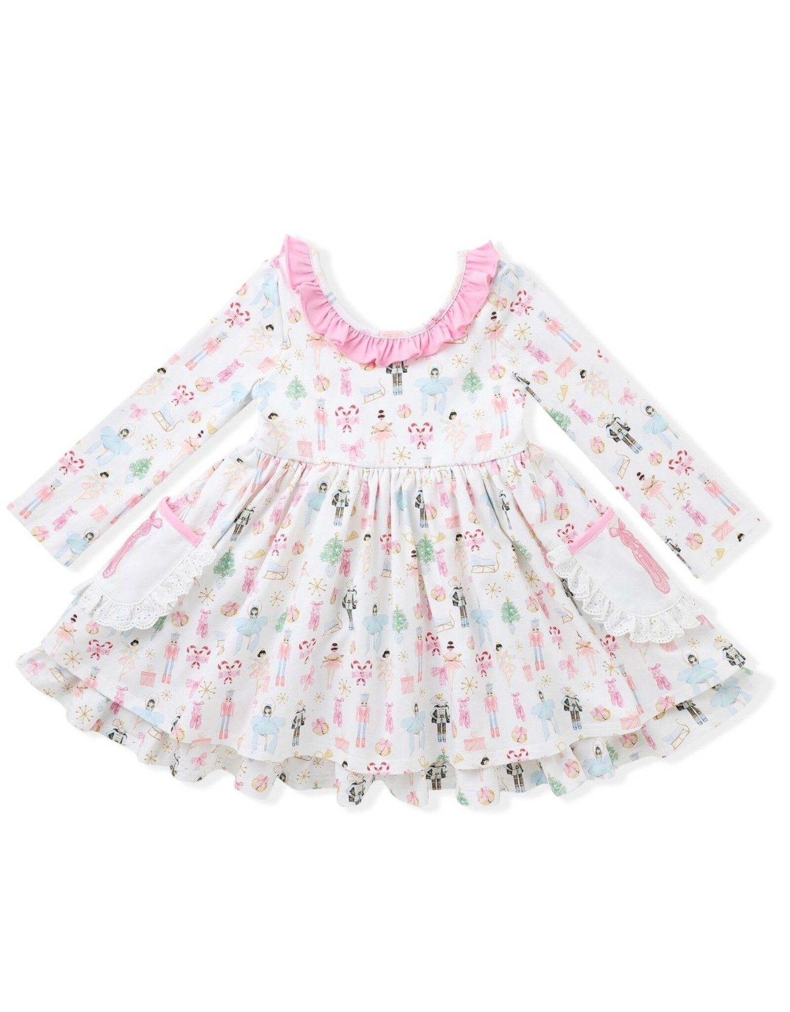 Swoon Baby Swoon Baby- Nutracker Ballet Embroidery Pocket Dress