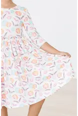 Mila & Rose Mila & Rose- Spooky Sweetheart 3/4 Sleeve Pocket Twirl Dress