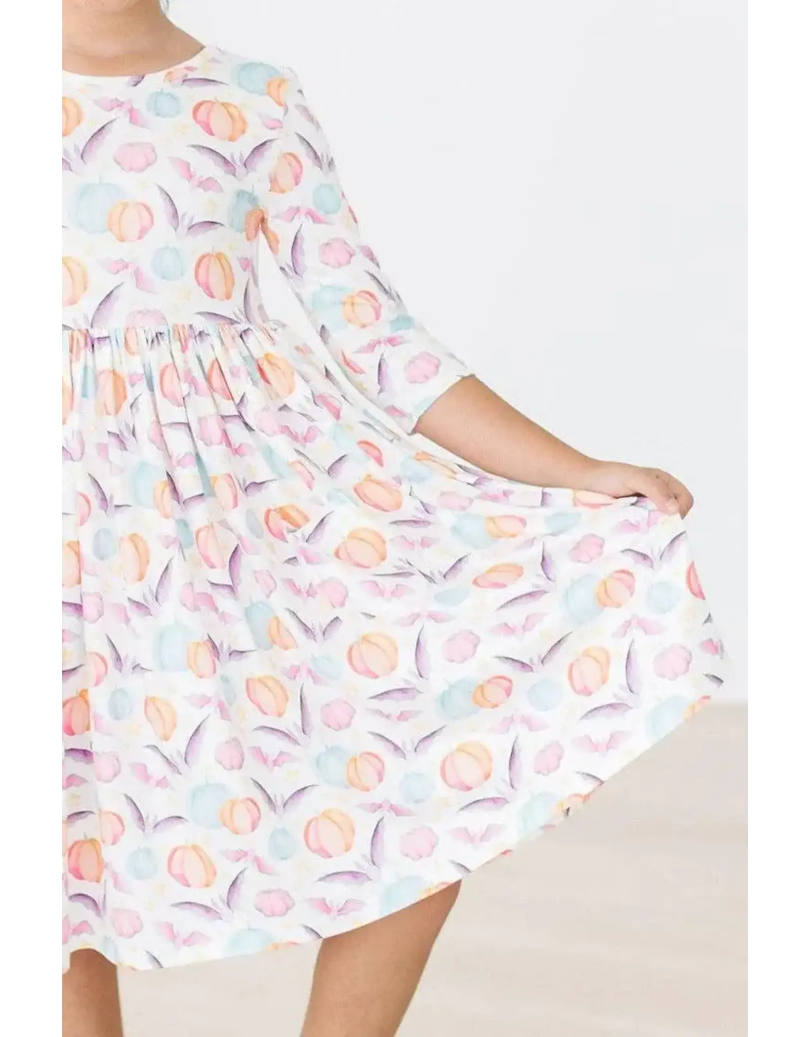 Mila & Rose Mila & Rose- Spooky Sweetheart 3/4 Sleeve Pocket Twirl Dress