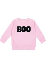 Sweet Wink- Boo Patch Halloween Pink Sweatshirt