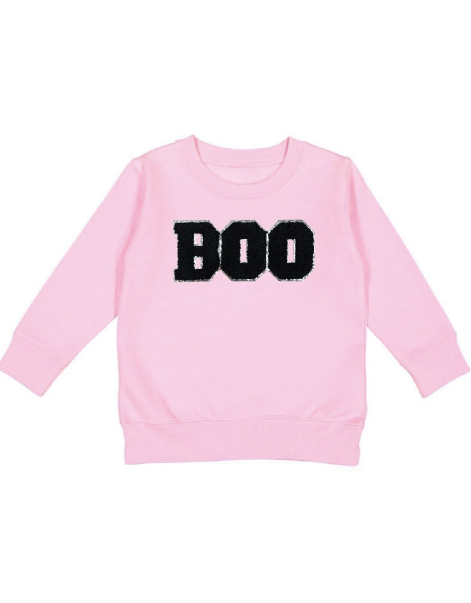 Sweet Wink- Boo Patch Halloween Pink Sweatshirt