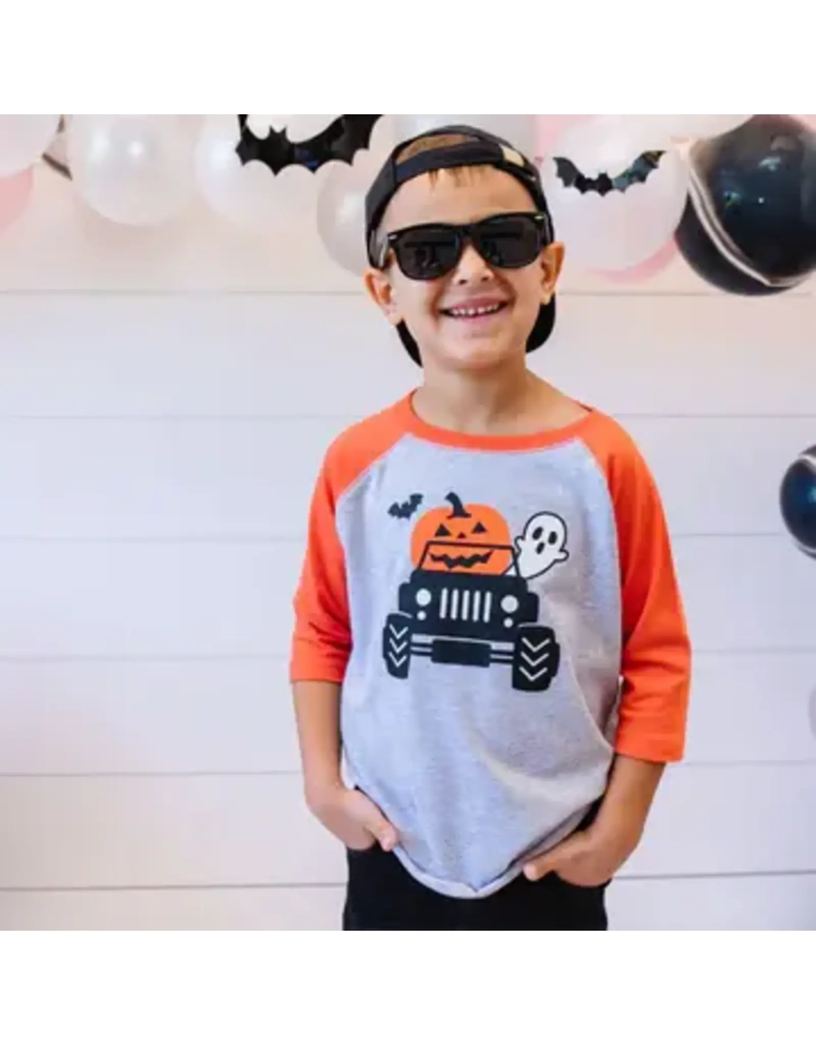 Sweet Wink- Pumpkin Monster Truck  3/4 Shirt