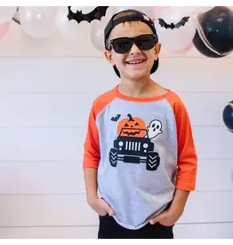 Sweet Wink Sweet Wink- Pumpkin Monster Truck  3/4 Shirt