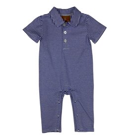 Millie Jay Millie Jay- Dylan Romper: Royal Stripe