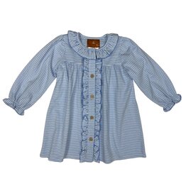 Millie Jay Millie Jay- Maisie L/S Blue Stripe Dress