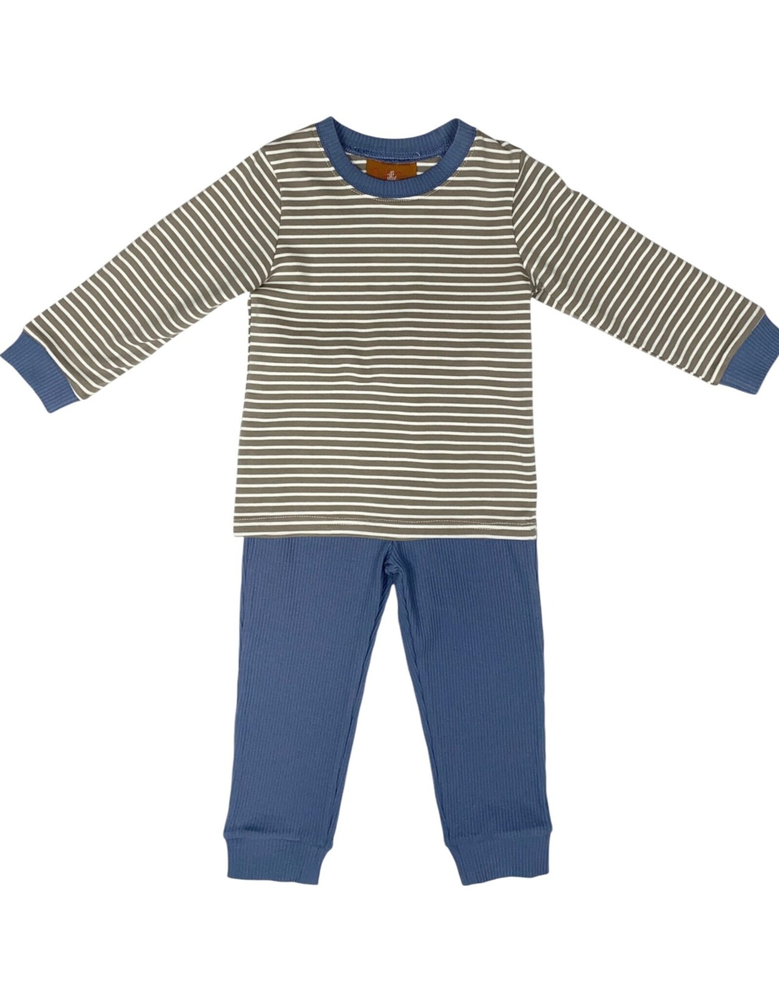 Millie Jay Millie Jay- Asher 2pc Brown & Blue Set