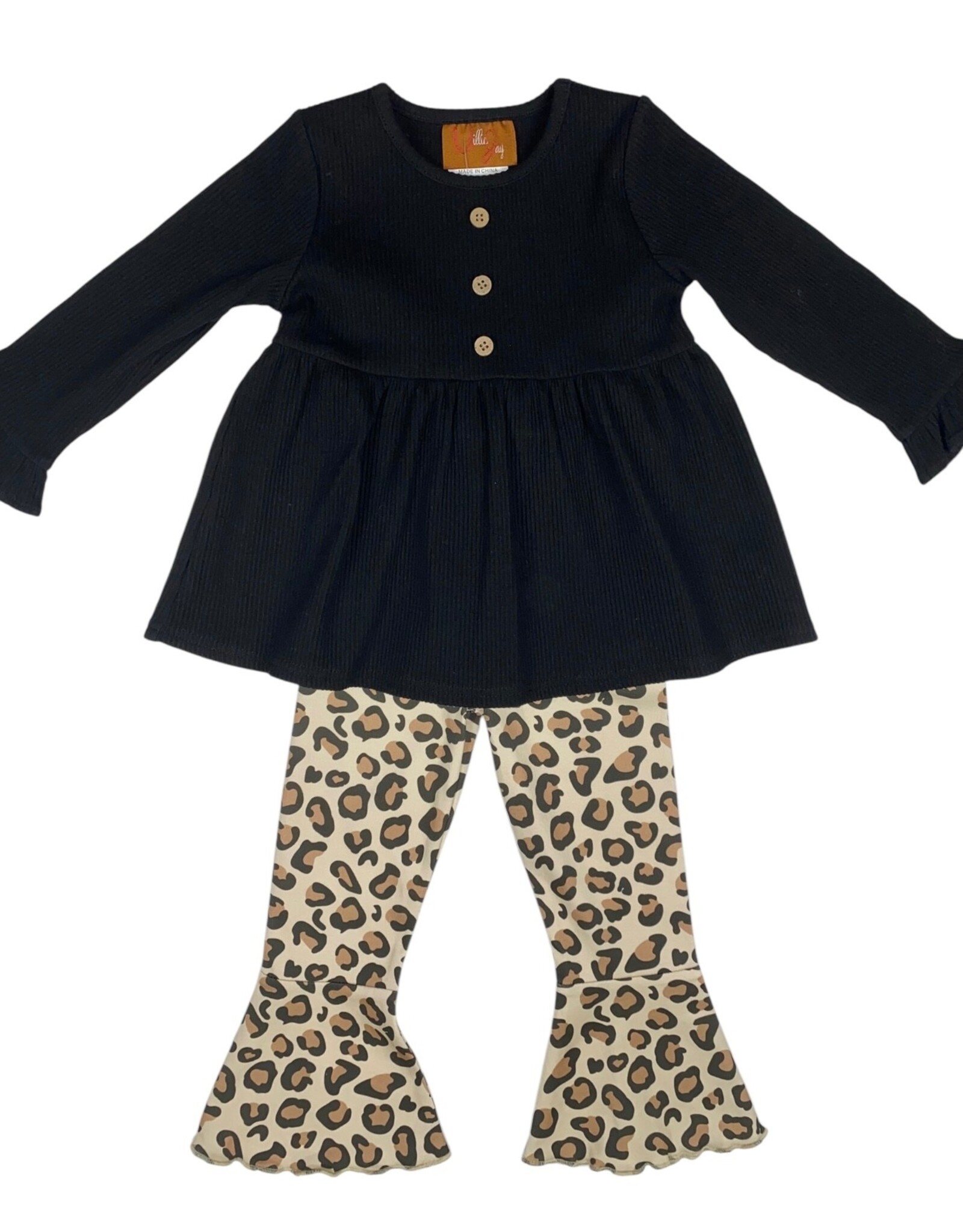 Millie Jay Millie Jay- Leopard Bell Bottom Set