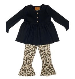 Millie Jay Millie Jay- Leopard Bell Bottom Set
