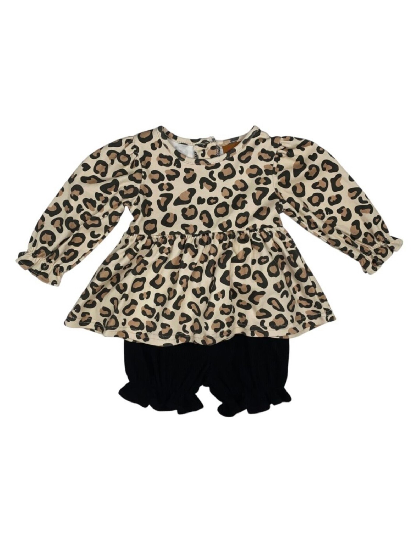 Millie Jay Millie Jay- Leopard L/S Bloomer Set