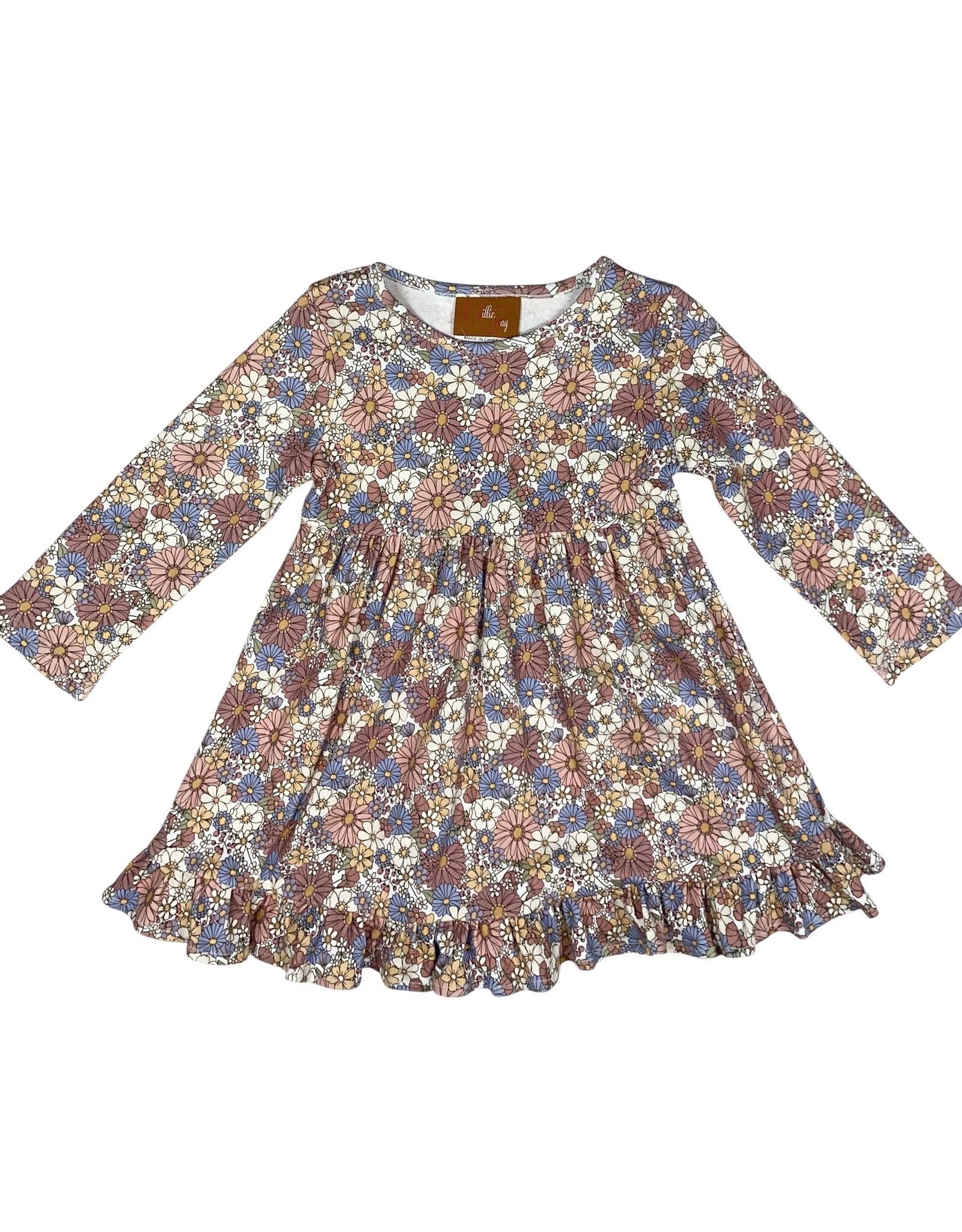 Millie Jay Millie Jay- Rose Floral L/S Dress
