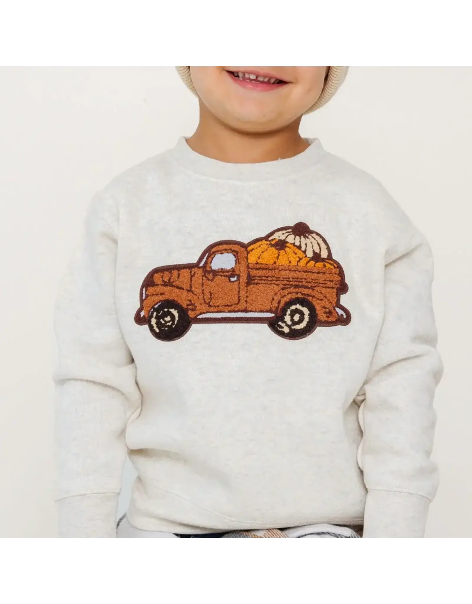 Sweet Wink- Fall Truck Patch Sweatshirt