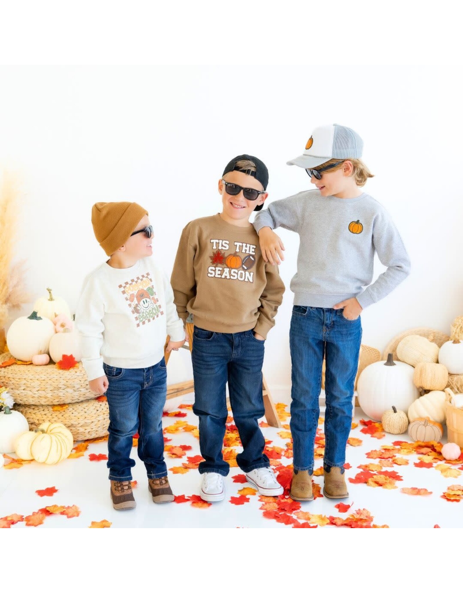 Sweet Wink- Tis The Season Pumpkin Patch Mocha Sweatshirt