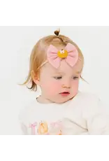 Sweet Wink- Pumpkin Tulle Bow Baby Headband