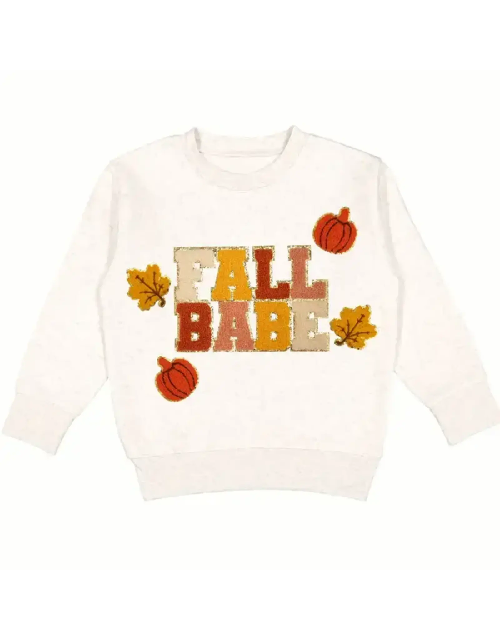 Sweet Wink- Fall Babe Fun Patch Sweatshirt