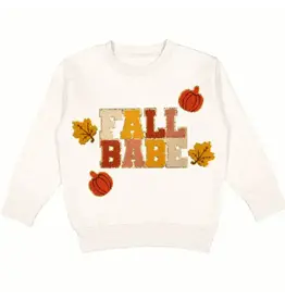 Sweet Wink- Fall Babe Fun Patch Sweatshirt