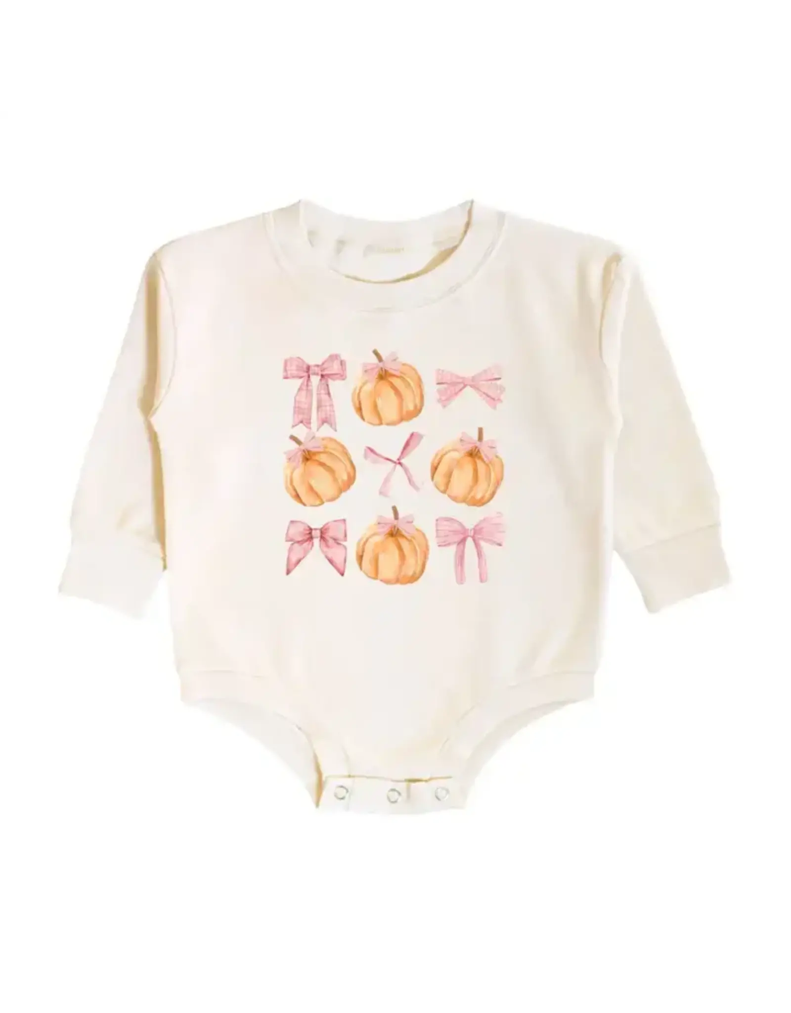 Sweet Wink- Coquette Pumpkin Romper Fall
