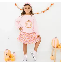 Sweet Wink- Coquette Pumpkin Knit Sweater