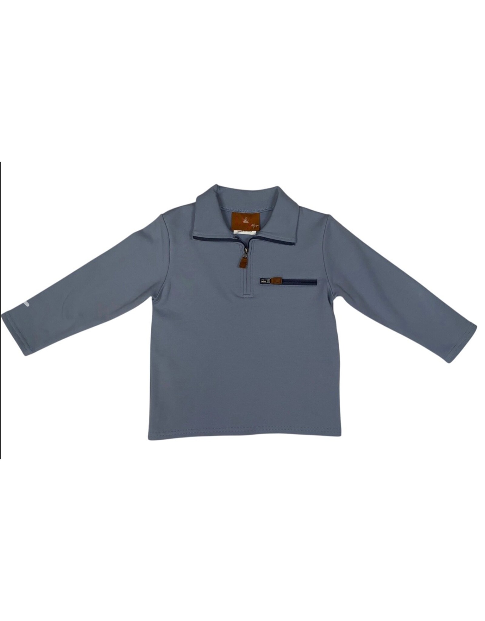 Millie Jay Millie Jay- Kingston 1/4 Zip Pullover Blue/Blue