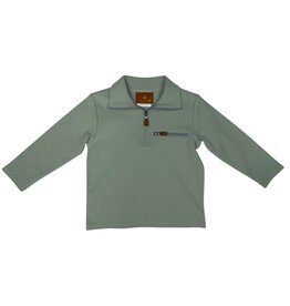 Millie Jay Millie Jay- Kingston 1/4 Zip Pullover Sage/Blue