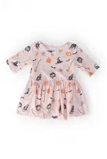 Mila & Rose Mila & Rose- Hey Boo 3/4 Sleeve Twirl Dress Bodysuit