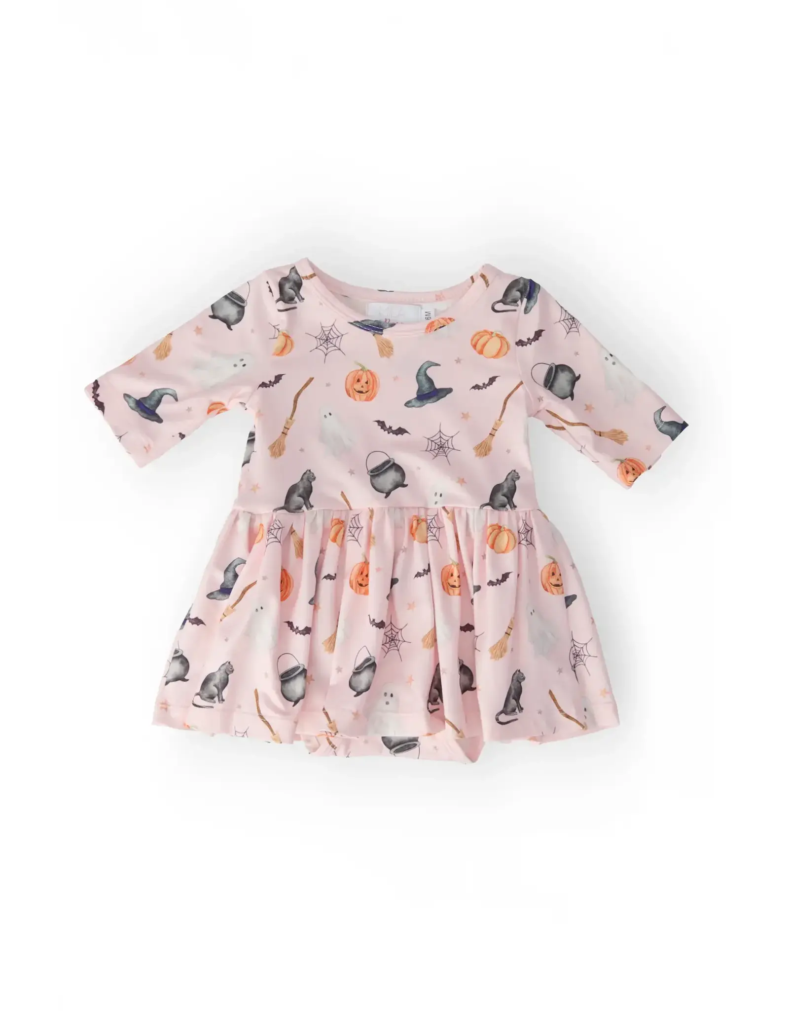 Mila & Rose Mila & Rose- Hey Boo 3/4 Sleeve Twirl Dress Bodysuit