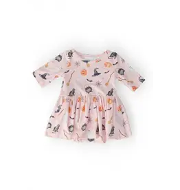 Mila & Rose Mila & Rose- Hey Boo 3/4 Sleeve Twirl Dress Bodysuit