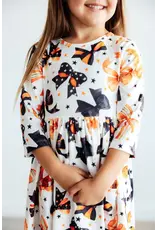 Mila & Rose Mila & Rose- Trick or Twirl 3/4 Sleeve Pocket Twirl Dress