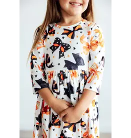 Mila & Rose Mila & Rose- Trick or Twirl 3/4 Sleeve Pocket Twirl Dress