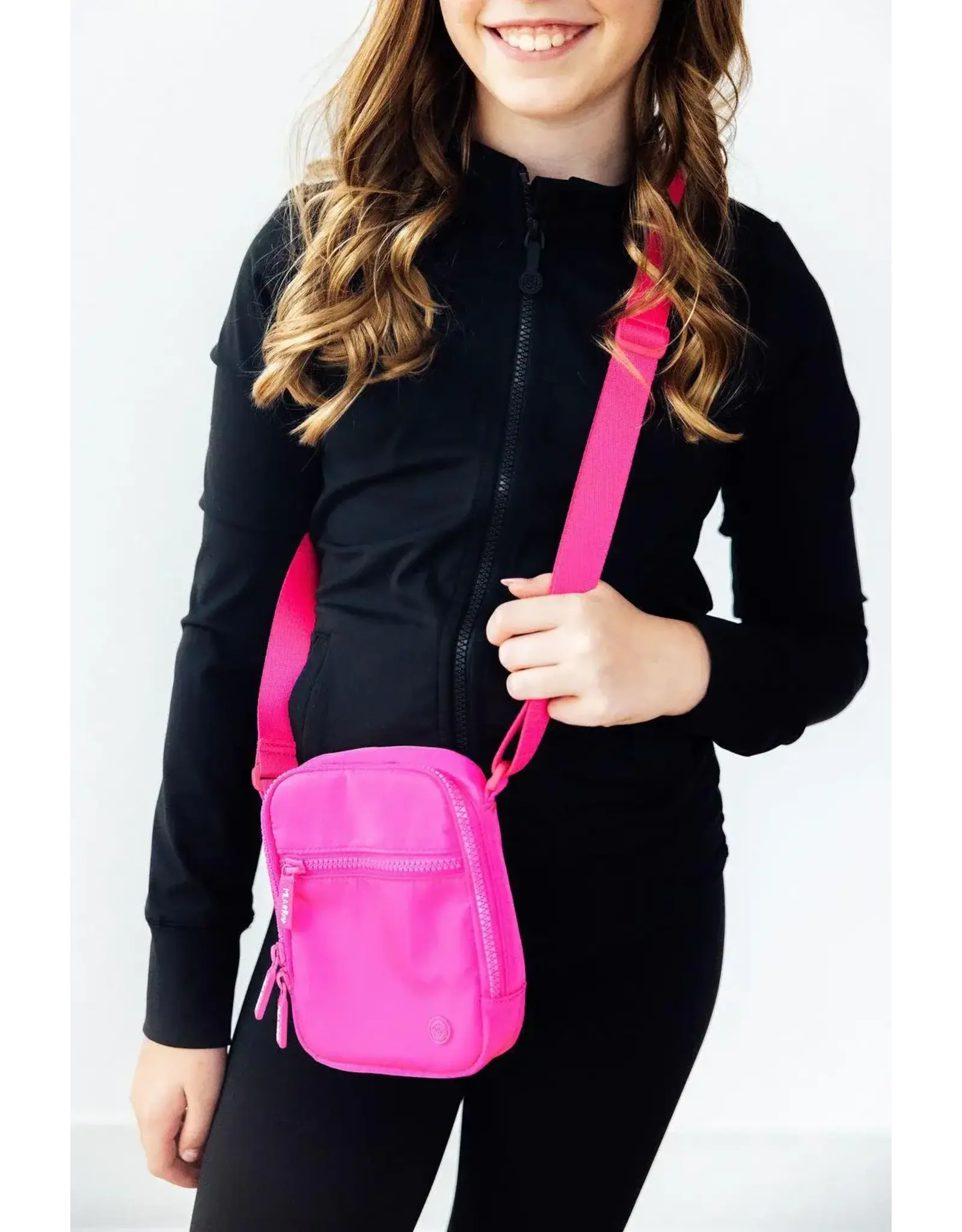 Mila & Rose Mila & Rose- Neon Pink Crossbody Bag