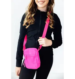 Mila & Rose Mila & Rose- Neon Pink Crossbody Bag
