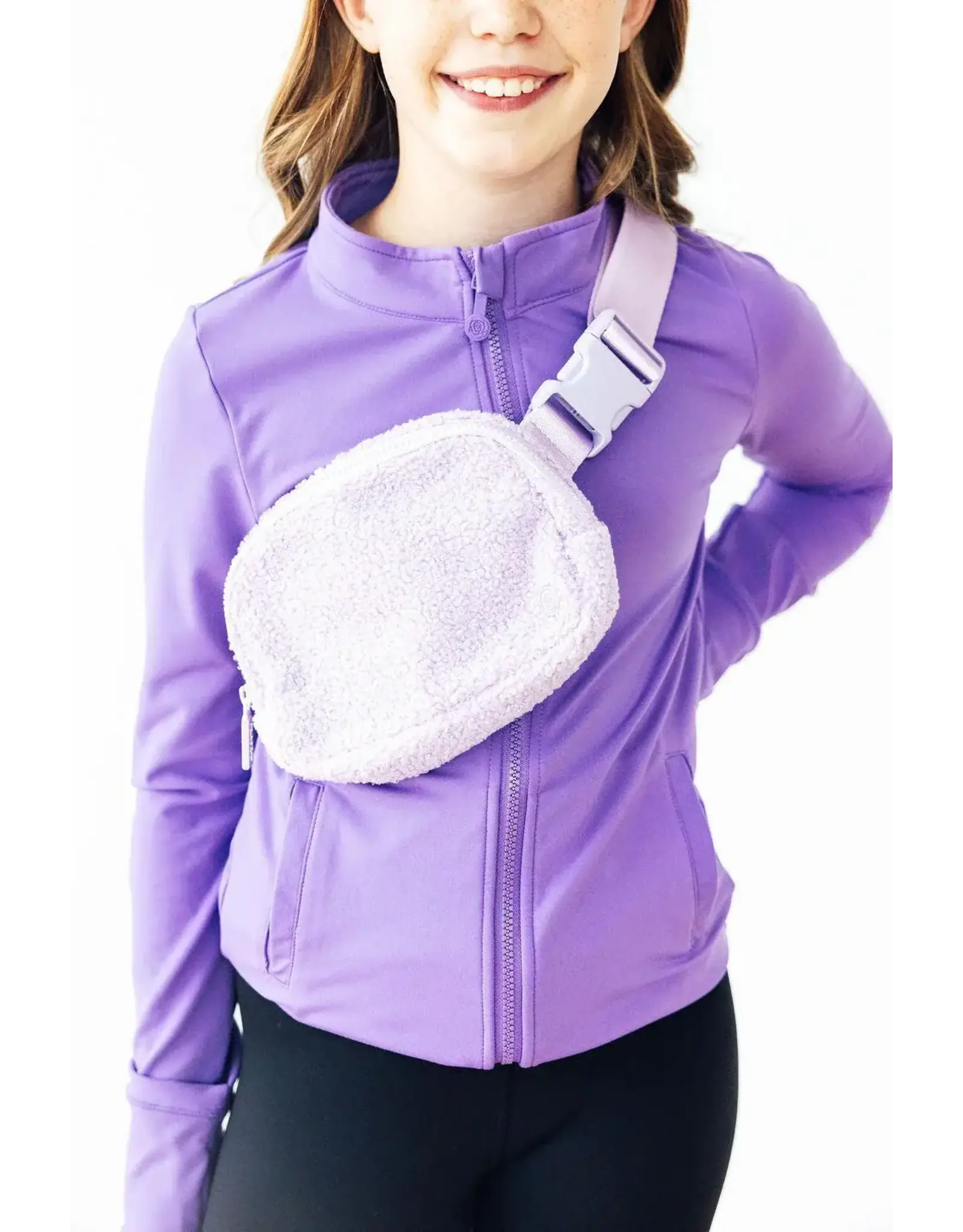 Mila & Rose Mila & Rose- Lavender Fleece Belt Bag