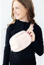 Mila & Rose Mila & Rose- Light Pink Fleece Belt Bag