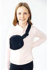 Mila & Rose Mila & Rose- Black Fleece Belt Bag